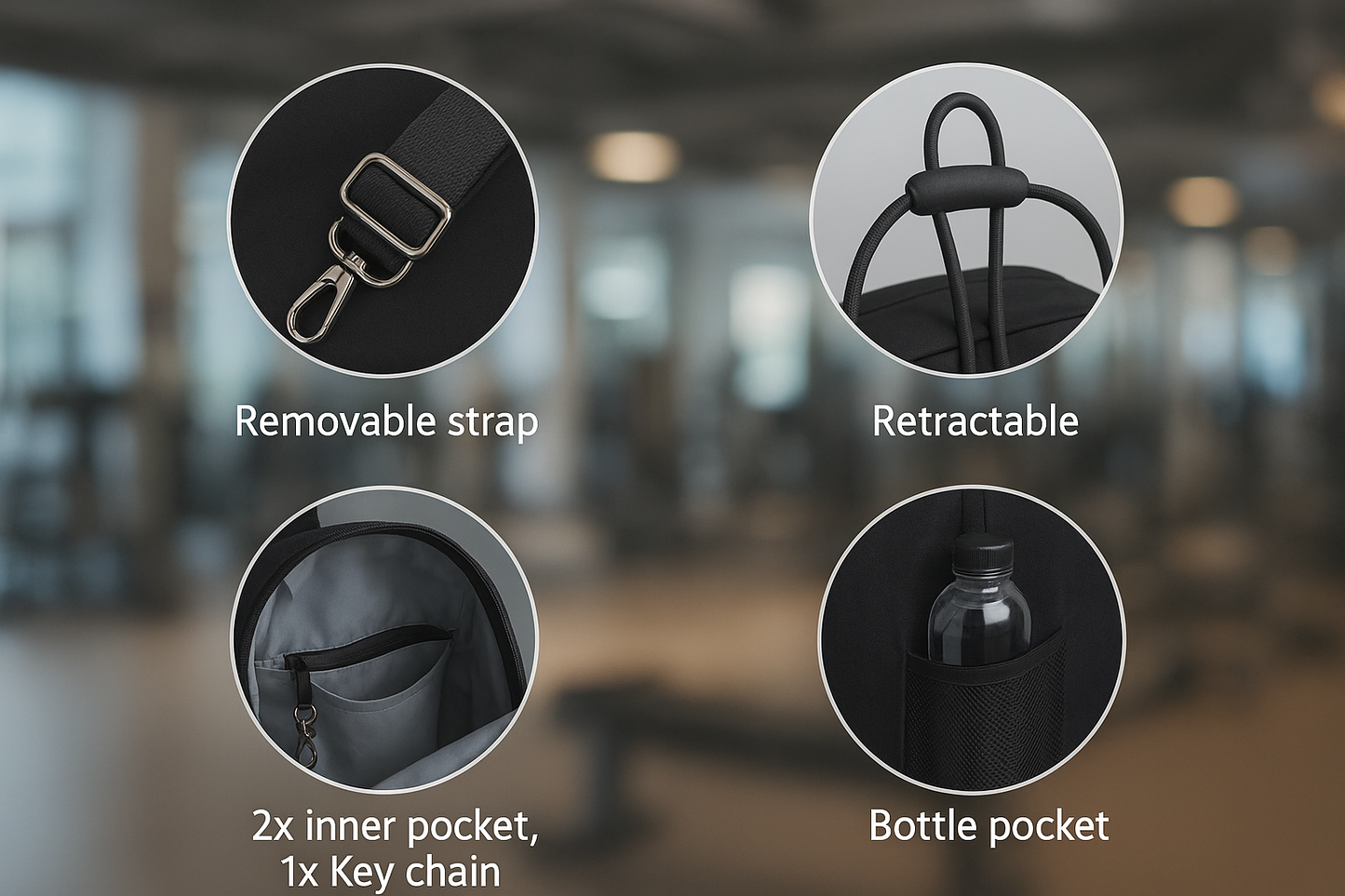 Magpak™ Magnetic water bottle gym bag